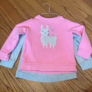 2 Sweatshirts; penguin and llama